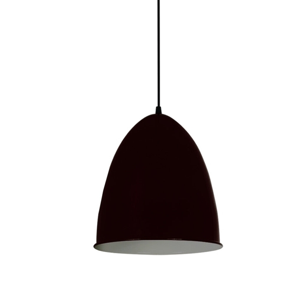 Lámpara colgante tipo campana aluminio negro Ø24cm - JU0366