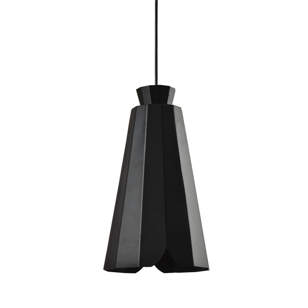 Lámpara colgante tipo cono metal negro Ø210mm - IX9077