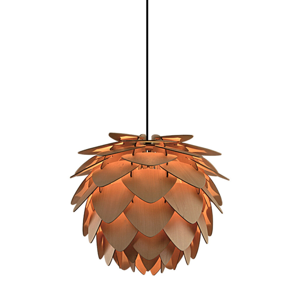 Lámpara colgante tipo flor de madera 1xE27 Ø30cm - IX9128