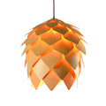Lámpara colgante tipo flor de madera 1xE27 Ø60cm - IX9129