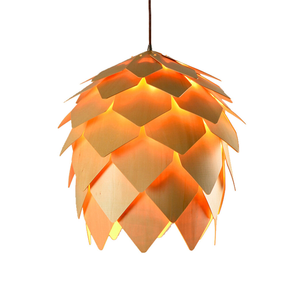 Lámpara colgante tipo flor de madera 1xE27 Ø60cm - IX9129