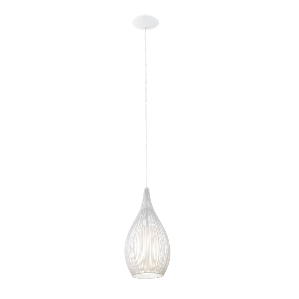 Lámpara colgante tipo lágrima blanca Ø19 RAZONI - EG2093
