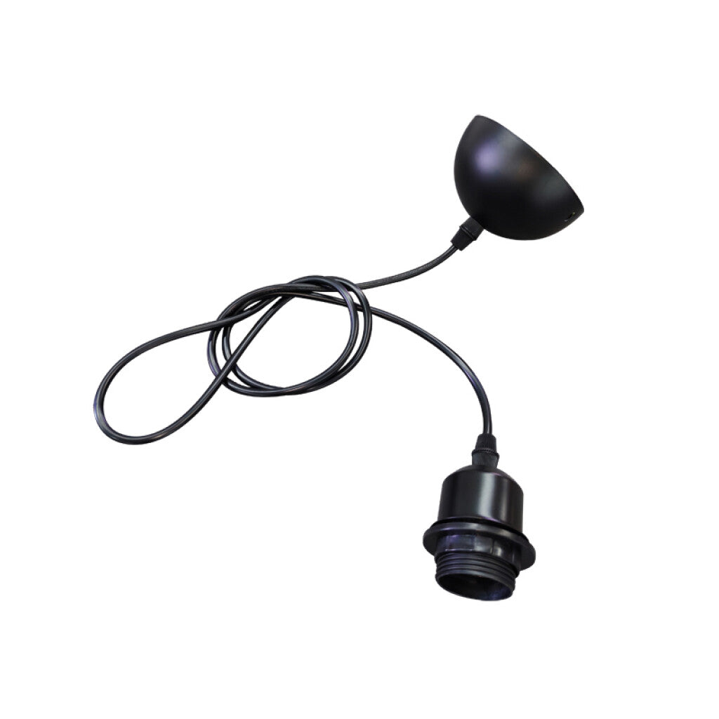 Lámpara colgante tipo portalámpara negro Ø10X150cm - IX9580