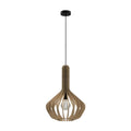 Lámpara colgante varillas de madera 1XE27 VELASCO - EG4302