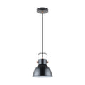 Lámpara colgante vintage campana metal negro Ø20cm - IX9033