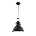 Lámpara colgante vintage campana metal negro Ø31cm - IX9035