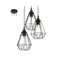 Lámpara colgante vintage reja negro Ø175mm TARBES - EG0216