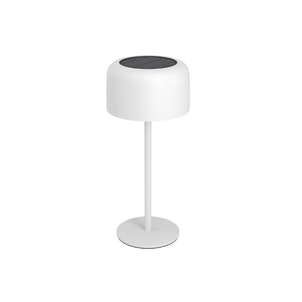 Lámpara de mesa blanco solar-USB 2,8W cálido IP44 - EG3672