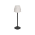 Lámpara de mesa inalámbrica pantalla de tela beige - EG1088