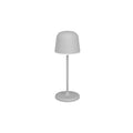 Lámpara de mesa LED inalámbr. tipo hongo gris IP54 - EG1074