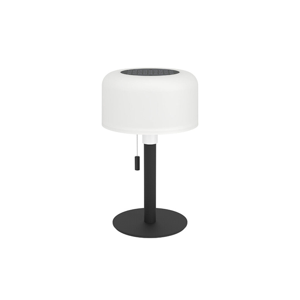 Lámpara de mesa negro-blanco solar RGBWW IP54 - EG3690