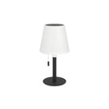 Lámpara de mesa negro-blanco solar RGBWW IP54 - EG3694
