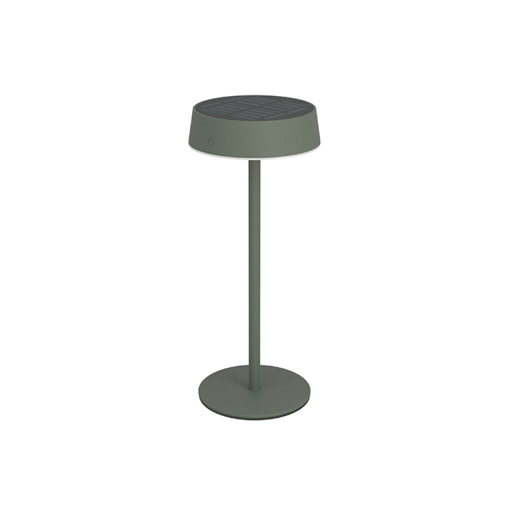 Lámpara de mesa verde solar-USB 3W 3 tonalidades - EG3686