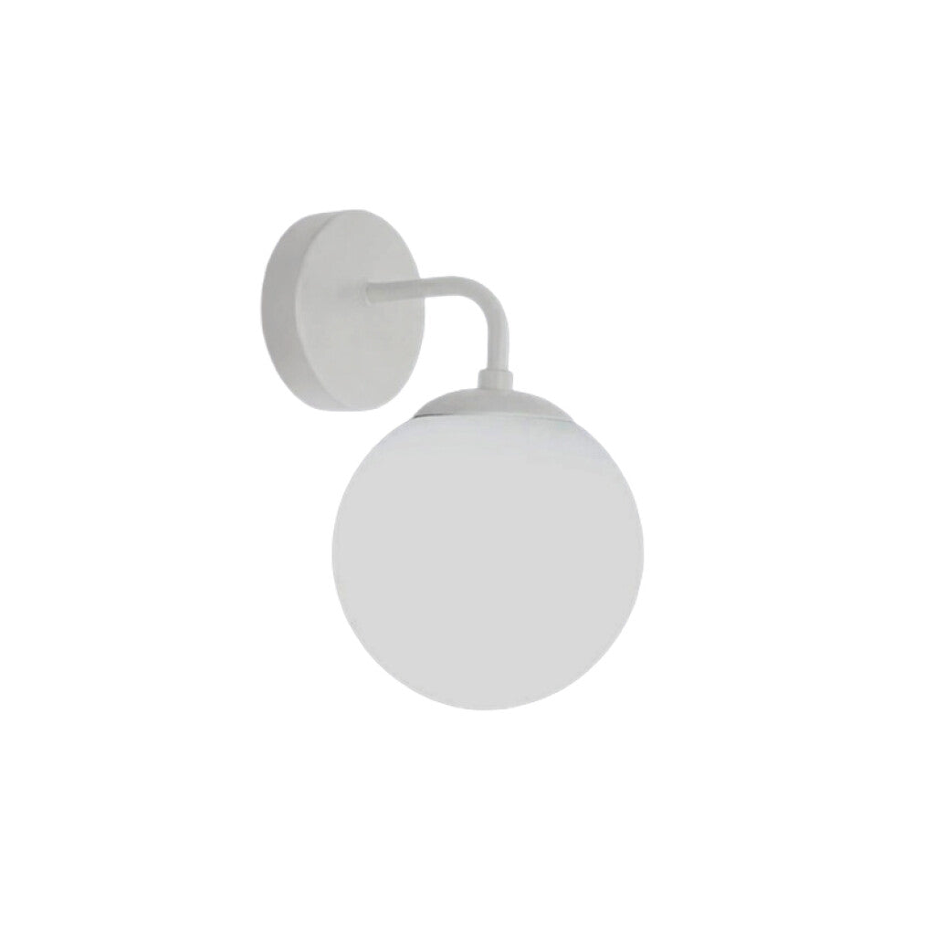 Lámpara de pared blanco globo vidrio E27 Ø150 mm - IX9291