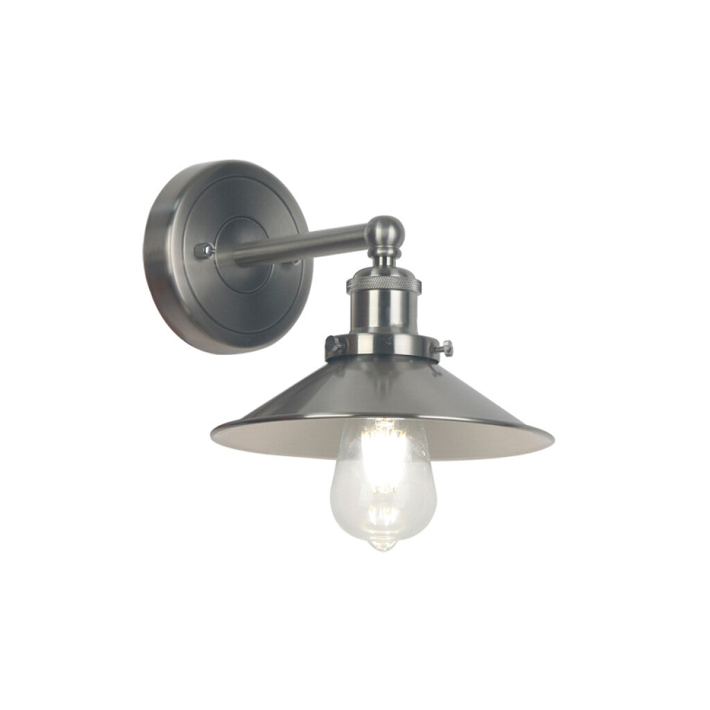 Lámpara de pared fija cónico metal niquelado - IX9252
