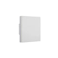 Lámpara de pared LED cuadrada blca IP65 12W cálida - IX4566