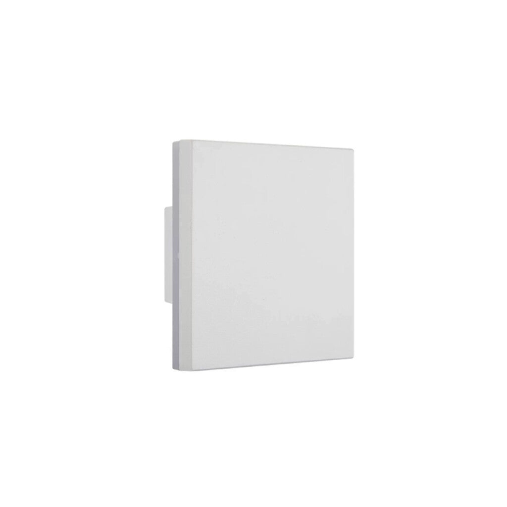 Lámpara de pared LED cuadrada blca IP65 12W cálida - IX4566