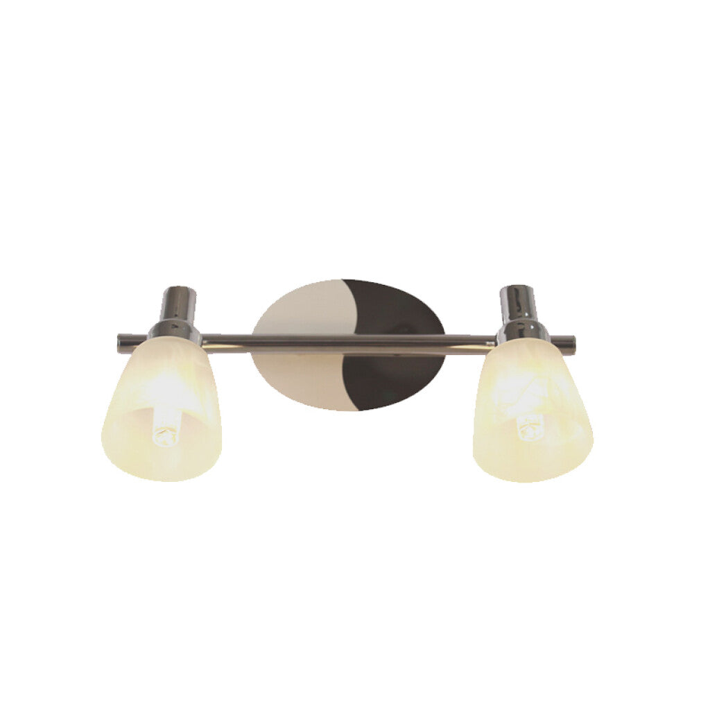 Lámpara de pared metálica con 2 spots vidrio 2xG9 - IX9718X