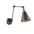 Lámpara de pared metálica negra E27 Ø185x280mm - IX9258