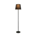 Lámpara de pie metal+pant. negra E27 Ø32cm 1,5m - IX9464
