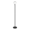 Lámpara de pie negro-blanco solar RGBWW IP54 - EG3692