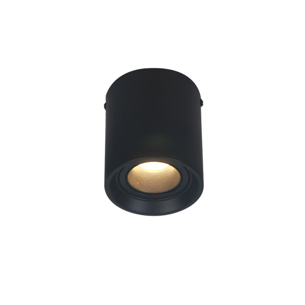 Lámpara de techo cilíndrico negro G5.3 - IX9362