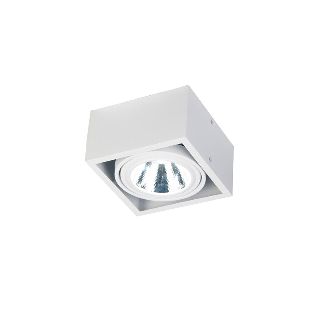 Lámpara de techo prisma cuadrado blanco AR111 - IX9380