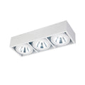 Lámpara de techo prisma rectangular blanco 3xAR111 - IX9384