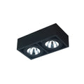 Lámpara de techo prisma rectangular negro 2xAR111 - IX9383