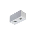 Lámpara de techo rectangular blanca 2xGU10 20x10cm - IX9328