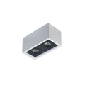 Lámpara de techo rectangular blanco y negro 2xGU10 - IX9330