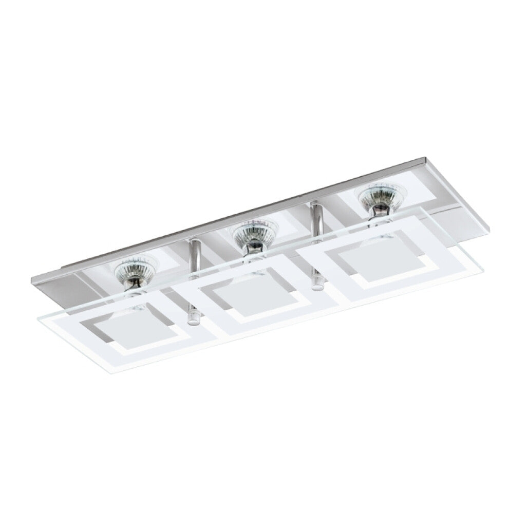 Lámpara de techo vidrio 3xGU10 incluidas ALMANA - EG0327