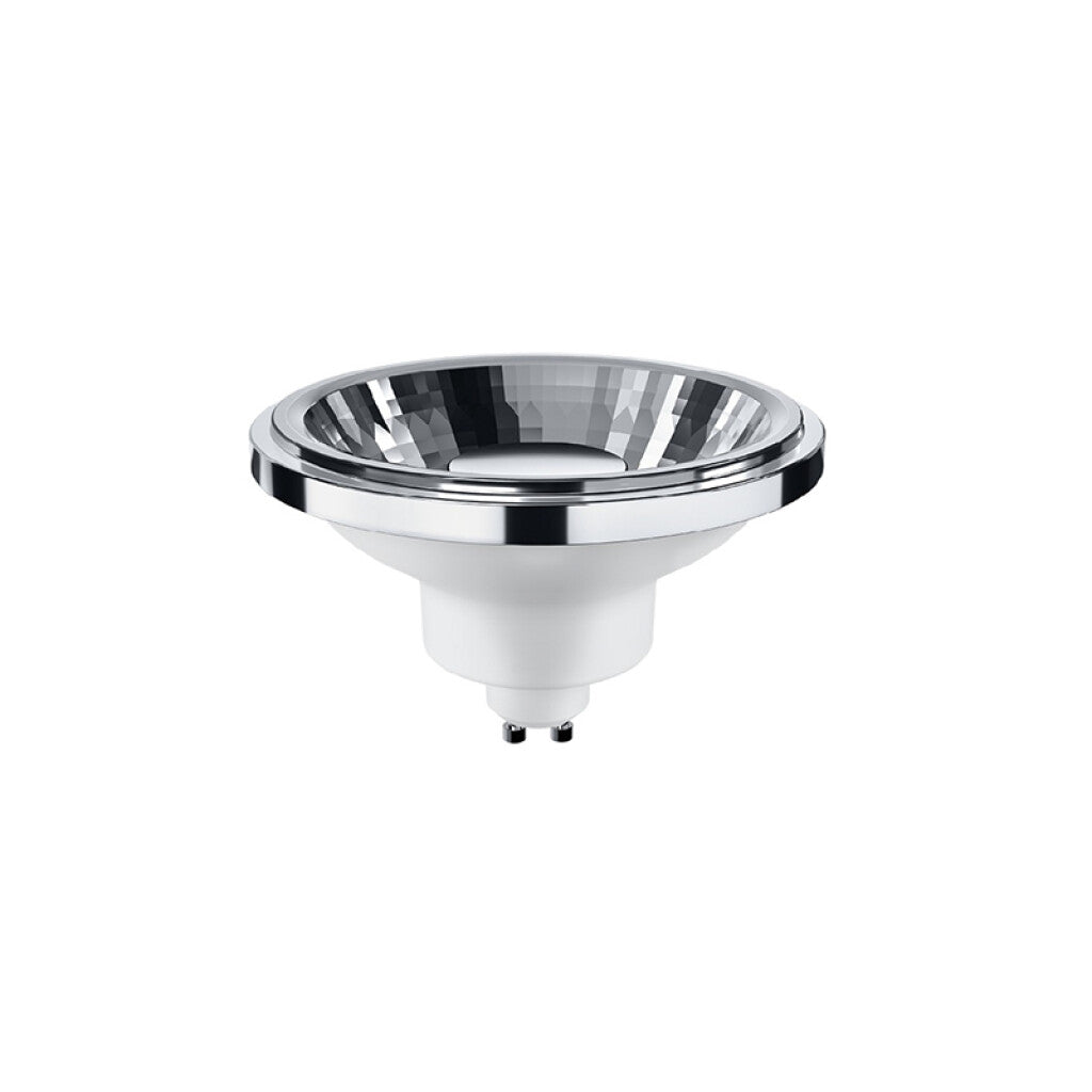 Lampara LED cromo AR111 12W 220-240V cálido 24° dimerizable - VK0620