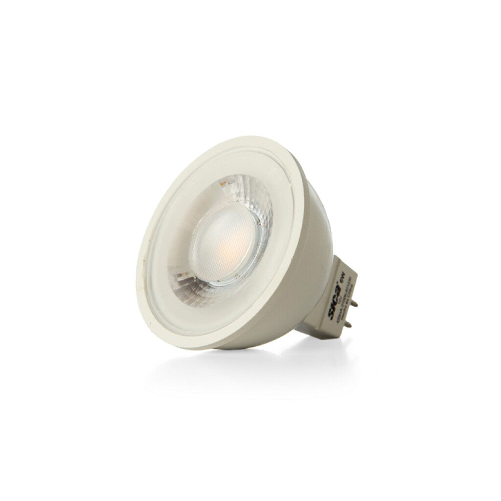 Lámpara LED dicroica BIPIN GU5.3 12V 6W luz cálida - SK0812