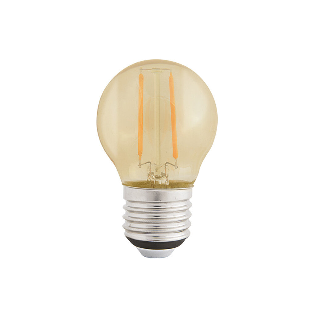Lámpara LED G45 gota ámbar E27 4W 280Lm cálida -TRAMONTINA - TE3126