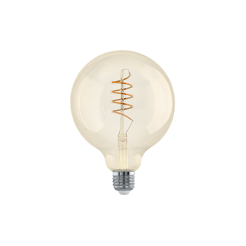 Lámpara LED globo ámbar G125 E27 4W cálida 270Lm - EG5322