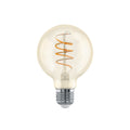 Lámpara LED globo ámbar G80 E27 4W cálida 270Lm - EG5284