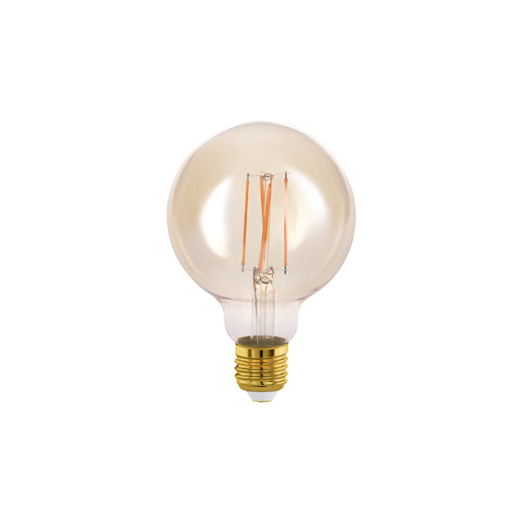 Lámpara LED globo ámbar G95 E27 4W cálida 350Lm - EG5302