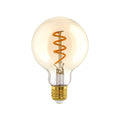 Lámpara LED globo filamento espiral ámbar 4W 2000K - EG5262