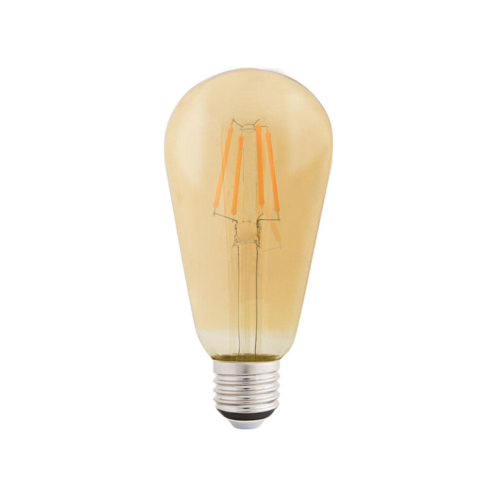 Lámpara LED ST64 velón ámbar E27 4W 280Lm cálida -TRAMONTINA - TE3170