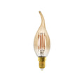 Lámpara LED vela curva ámbar E14 4W 300Lm dimm - EG5204