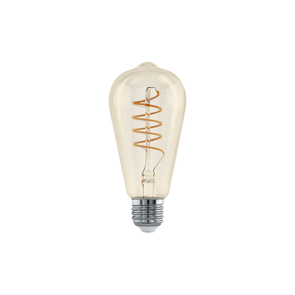 Lámpara LED velón ámbar ST64 E27 4W cálida 270Lm - EG5350