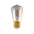 Lámpara LED velón fumé E27 4W 2000K 100LM - EG5344