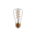 Lámpara LED velón transp.ST64 E27 4,5W cálida400Lm - EG5354