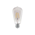 Lámpara LED velón transparente ST64 E27 7W cálida - EG5356