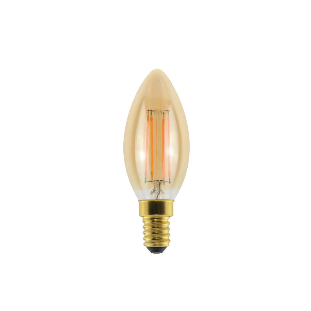 Lámpara LED vintage velita ámbar E14 4,5W cálida - IX1882