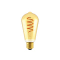 Lámpara LED vintage velón ámbar E27 4W luz cálida - IX1872