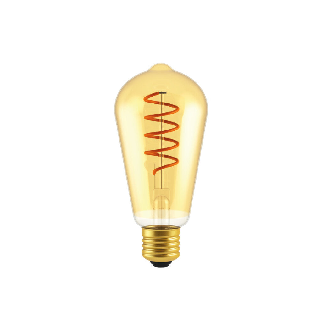 Lámpara LED vintage velón ámbar E27 4W luz cálida - IX1872