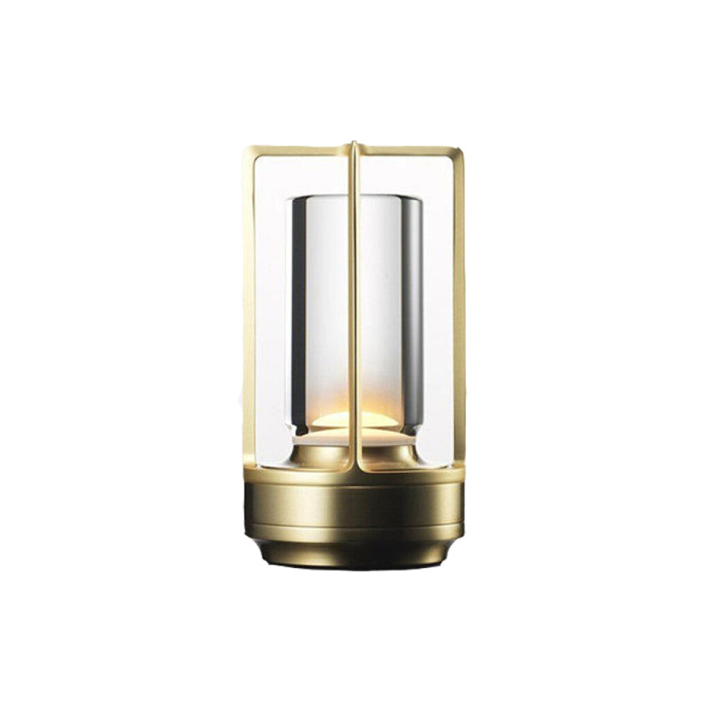Lámpara mesa LED vintage inalámbrica USB-C dorada - AI9430X