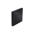 Lámpara pared LED cuadrado negro IP65 12W cálida - IX4564